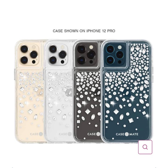 Case Mate karat crystal showcases dazzling gems IPHONE 12/12 PRO - Picture 1 of 8